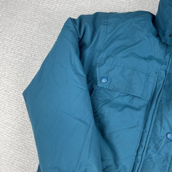 Vintage Retro REI Blue Goose Down Quilted Mountain Parka Jacket Hooded (*Read*) - Picture 7 of 16